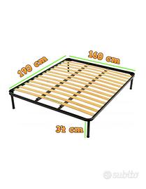 Rete matrimoniale a doghe - come nuovo!