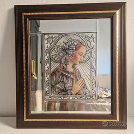 Quadro con Specchio in Argento 925 - 55x45 cm