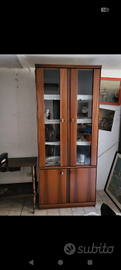Mobile credenza con vetrina vintage anni '70