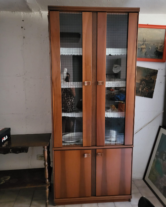 Mobile credenza con vetrina vintage anni '70