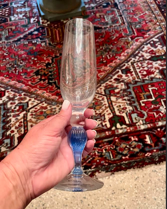 KOSTAbodaFLUTcaliceCRISTALLOchampagneBLUrigatoVINT
