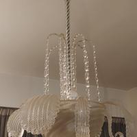 lampadario antico in vetro di murano