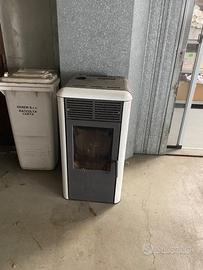 Stufa a pellet ventilata compatta