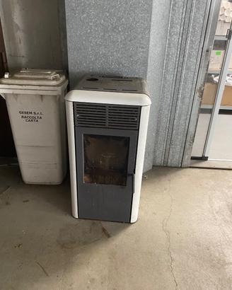 Stufa a pellet ventilata compatta