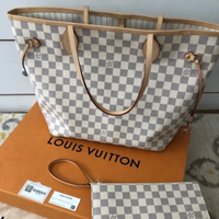 LOUIS VUITTON- Neverfull MM DAMIER AZUR