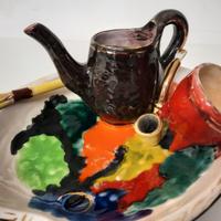 Centrotavola in ceramica vintage anni 60