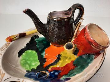 Centrotavola in ceramica vintage anni 60