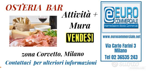 332/24 OSTERIA BAR compreso Mura di mq 140