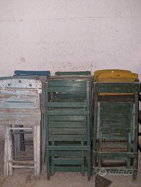 sedie pieghevoli in legno