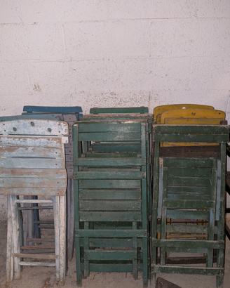 sedie pieghevoli in legno