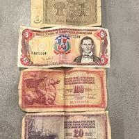 Lotto monete e banconote vintage italiane + estere
