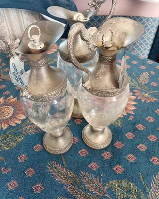 3 bottiglie buton vintage da collezione 