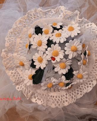 bouquet margherite amigurumi 