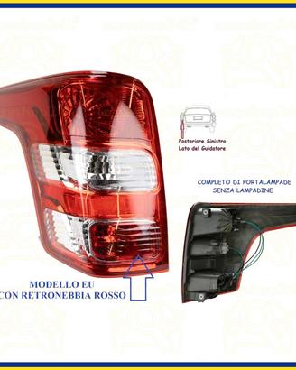 FARO FANALE FANALINO POSTERIORE SX MITSUBISHI L200