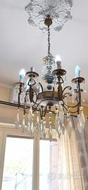 lampadario ottone