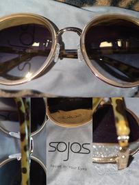 Occhiali Da Sole Sojos Vision Tondi Astine Maculat