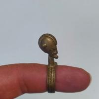 Anello Bronzo Dogon con testa