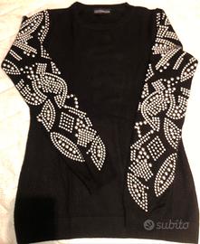 Elegante maglione COCONUDA con borchie tg S