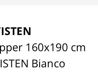 Topper letto 160x190 memory foam