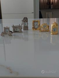 Lotto Mini Orologi da Tavolo Vintage Le Temps