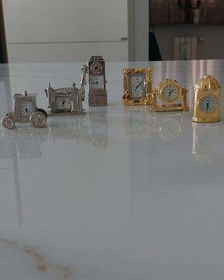 Lotto Mini Orologi da Tavolo Vintage Le Temps