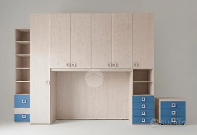 Cameretta con armadio a ponte