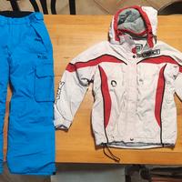 Completo sci  10 anni -140cm RIPCURL e WESTSCOUT