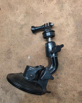 Supporto auto con ventosa per action cam gopro DJI