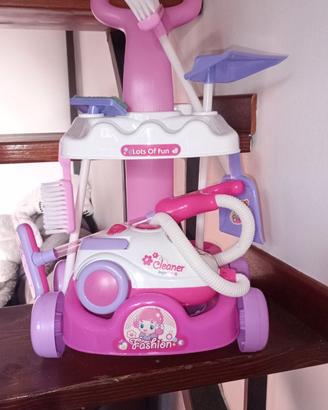 Carrello pulizie per bambine