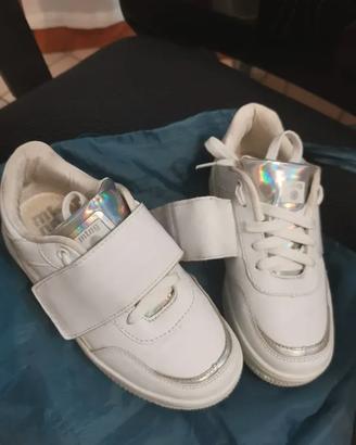 Scarpe LED bianche con luci –  36