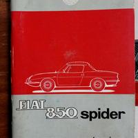 libretto uso e manutenzione Fiat 850 Spyder pagin