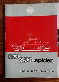 libretto uso e manutenzione Fiat 850 Spyder pagin