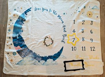 coperta milestone per neonati