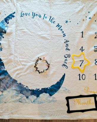 coperta milestone per neonati