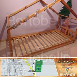 Codice: 5957 LETTO SINGOLO MONTESSORI COMPLETO DI