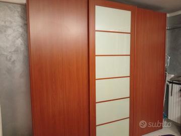  camera da letto moderna tinta ciliegio