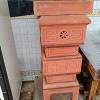 Stufa multilivello in terracotta