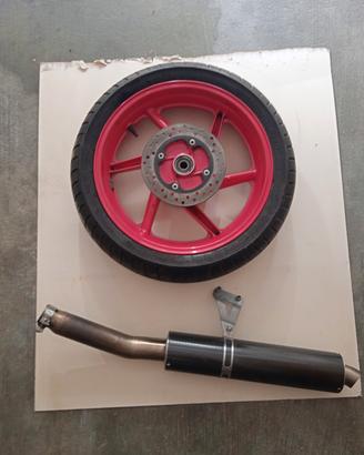 Scarico+ cerchio post per CBR 600 F2/F3