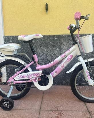 Bicicletta bimba Doublezz Flora 16" pari al nuovo