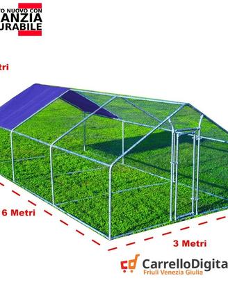 Gabbia Galline 3x6m x 2mH-18mq - viola
