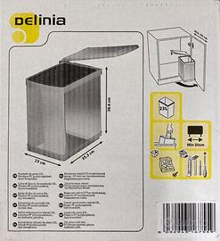 Pattumiera da sportello Delinia 23 litri