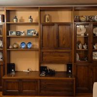 Mobile soggiorno-salotto in noce nazionale