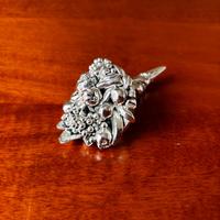 Soprammobile cornucopia in silver