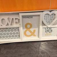 Cornice multipla LOVE, portafoto decorativo