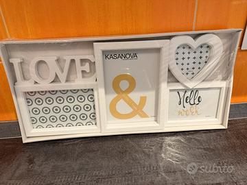 Cornice multipla LOVE, portafoto decorativo