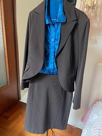 Tailleur MarroneGiacca +gonna tg 42 Primavera