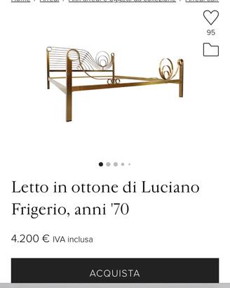 Letto ottone