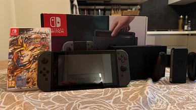 nintendo switch + custodia + dragon ball fighterz