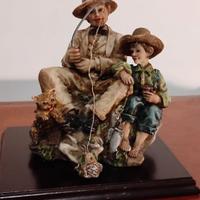 "Il Pescatore" statuina in ceramica