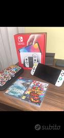 Nintendo switch oled + zelda + mario